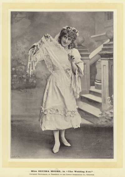 Mlle Decima Moore, dans The Wedding Eve - English Photographer